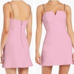 Rebecca Vallance Pierson Chain-Strap Mini Dress Sleeveless